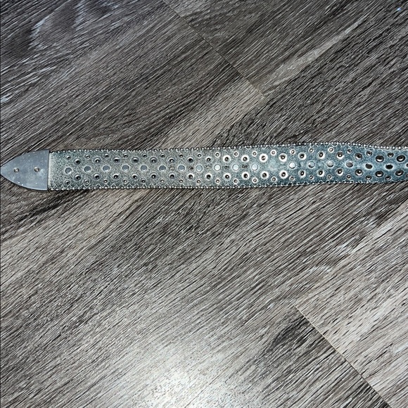 Western Wear Rhinestone Embellished Leather Belt (M?) - Picture 9 of 10